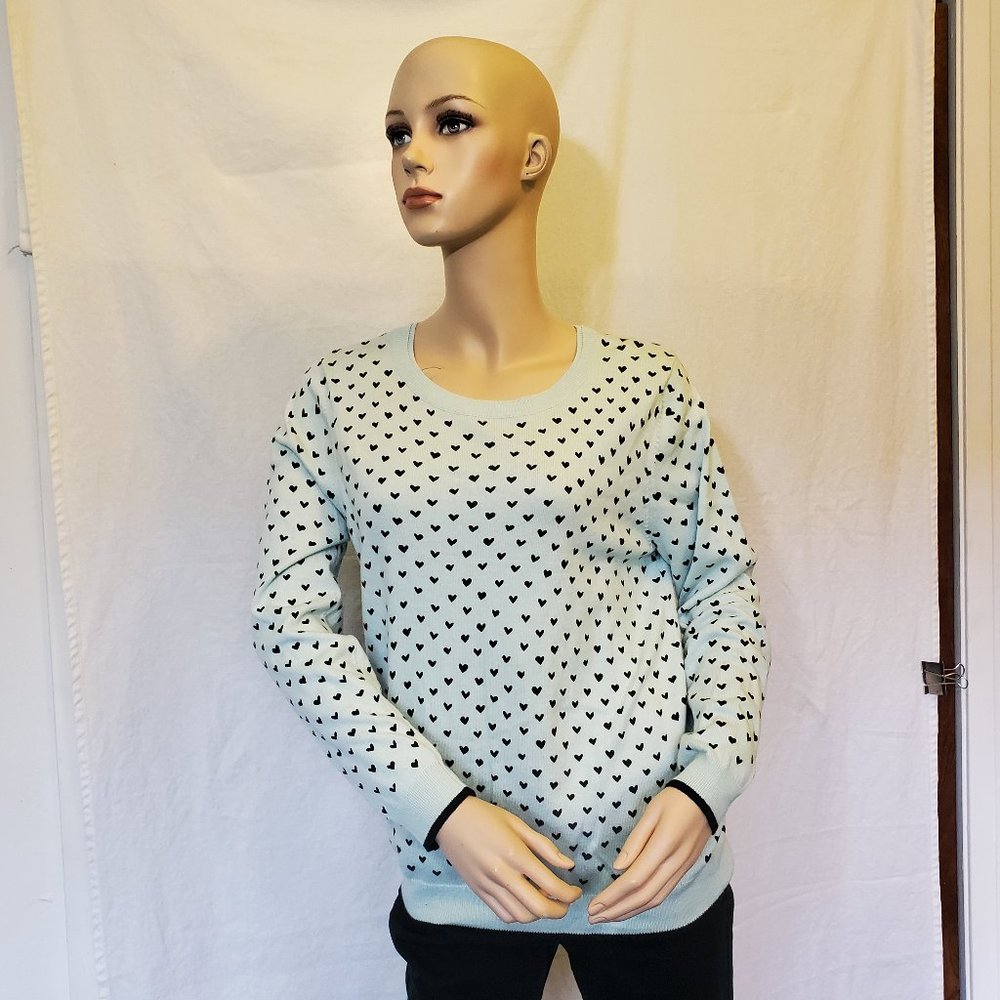 Elle Sweater with Heart Print